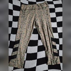 Shosho rainbow Capri leggings with pockets size xl